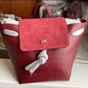Michael Kors Junie Suede Flap Backpack